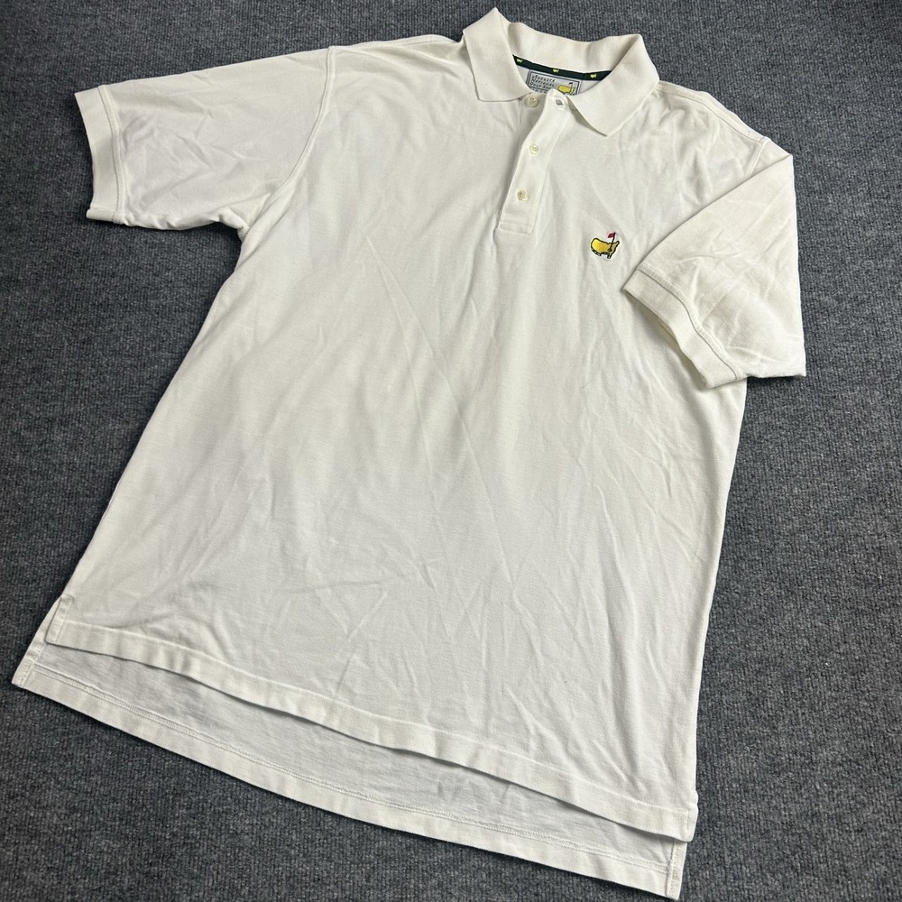 Masters Augusta National Golf Polo Shirt Mens XL White Slazenger Embroidered